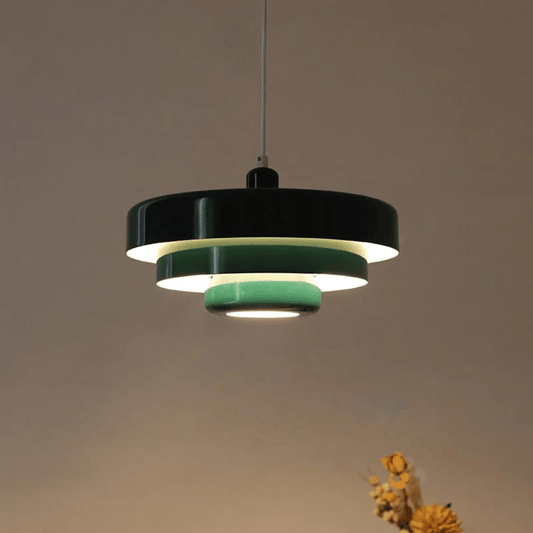 Vintage Glass LED Pendant Light for Dining Room - 12W Hanging Lighting Fixture, Elegant and Economical Design