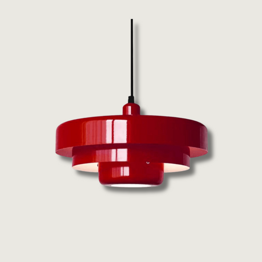 Vintage Glass LED Pendant Light for Dining Room - 12W Hanging Lighting Fixture, Elegant and Economical Design